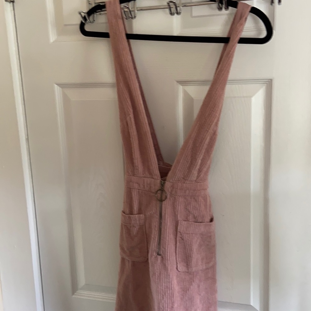 Wild fable dusty rose XS corduroy zipper dress